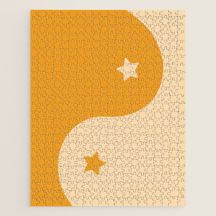 Honey Yin Yang Stars Jigsaw Puzzle Gallery Image 1