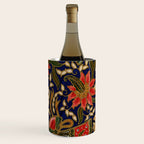 Indonesian Batik Floral Pattern With Fans Wine Chiller Gallery Image 2