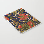 Indonesian Batik Floral Pattern With Fans Notebook Gallery Image 3