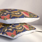 Indonesian Batik Floral Pattern With Fans Pillow Sham Gallery Image 3