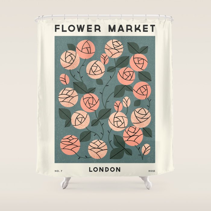 Flower Market No. 7 Shower Curtain Gallery Image 1