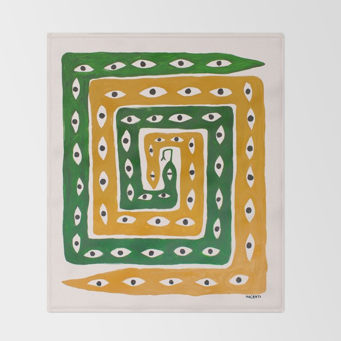 The Good Eye Snakes Throw Blanket Gallery Image 2