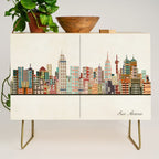 san antonio skyline Credenza Gallery Image 1