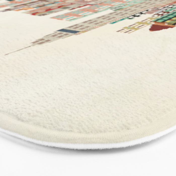 san antonio skyline Bath Mat Gallery Image 3