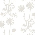 White on White Floral Botanical Wild Daisies Cottage Pattern Coffee Mug Gallery Image 2