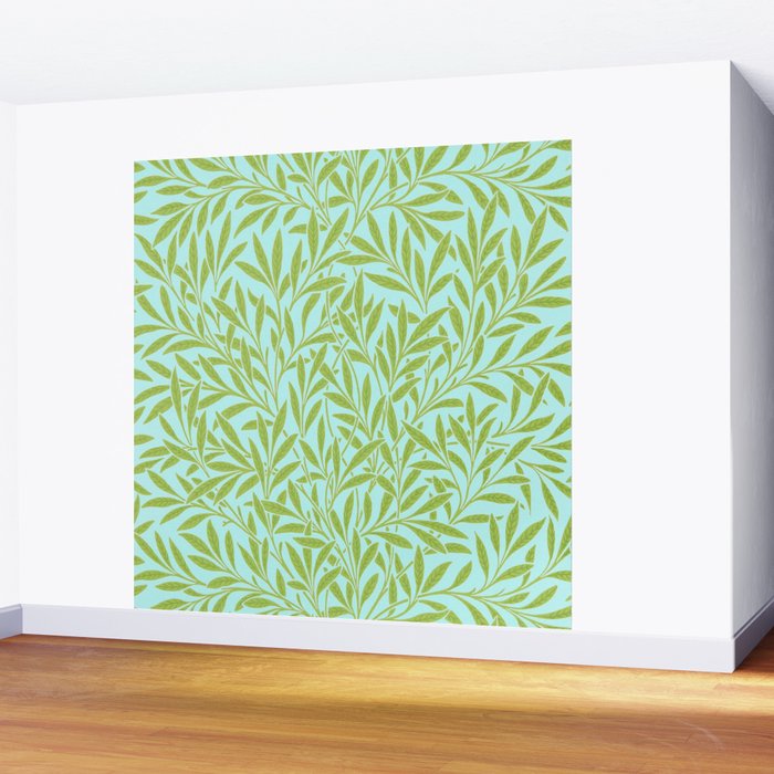 William Morris Willow Sky Leaf Wall Mural Gallery Image 2