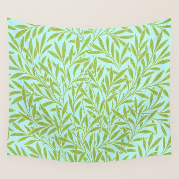 William Morris Willow Sky Leaf Wall Tapestry Gallery Image 4