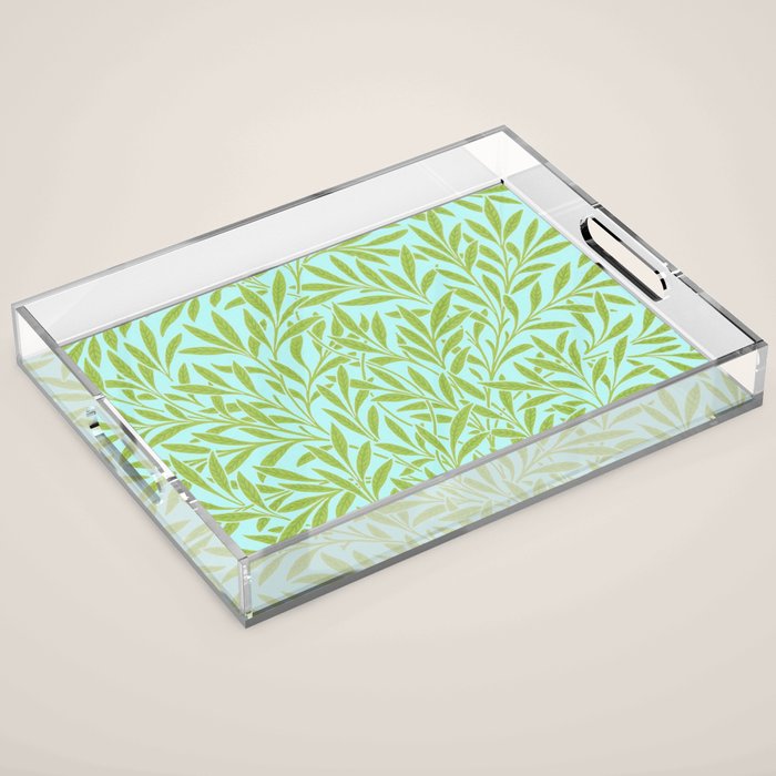 William Morris Willow Sky Leaf Acrylic Tray Gallery Image 1