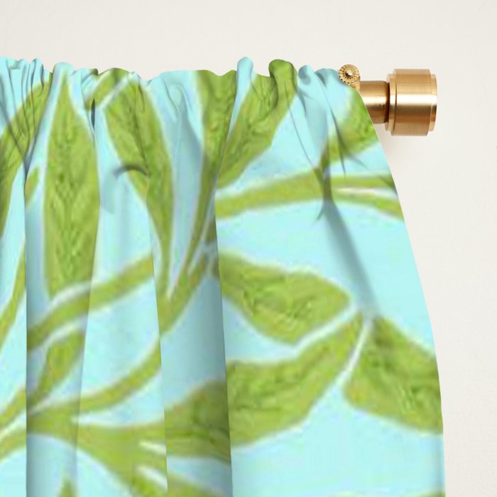 William Morris Willow Sky Leaf Window Curtain Gallery Image 2