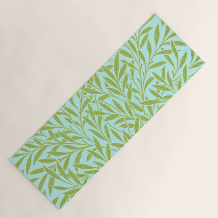 William Morris Willow Sky Leaf Yoga Mat Gallery Image 1