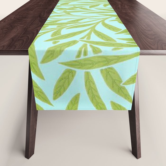 William Morris Willow Sky Leaf Table Runner Gallery Image 1