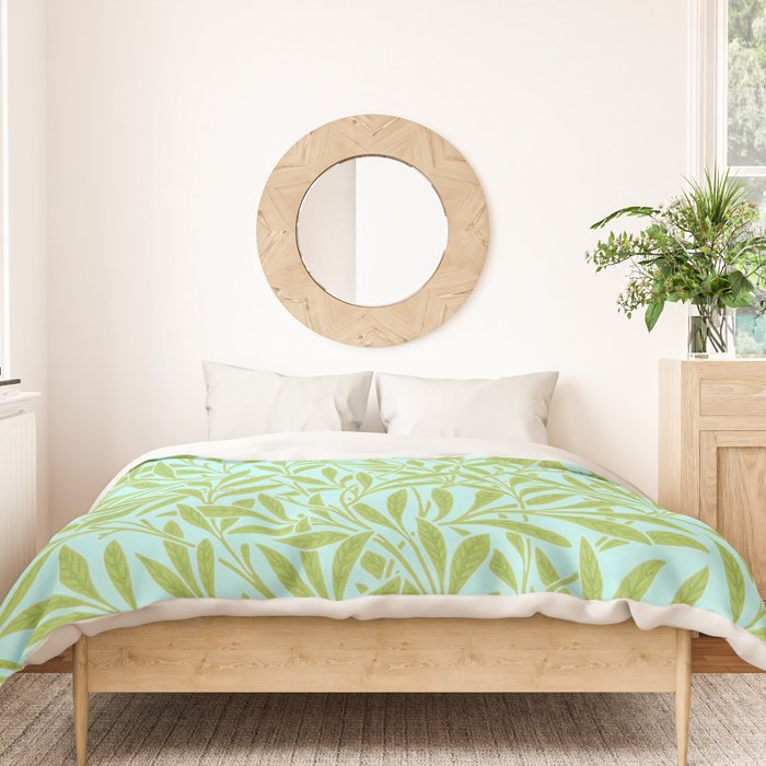 William Morris Willow Sky Leaf Duvet Cover Gallery Image 3