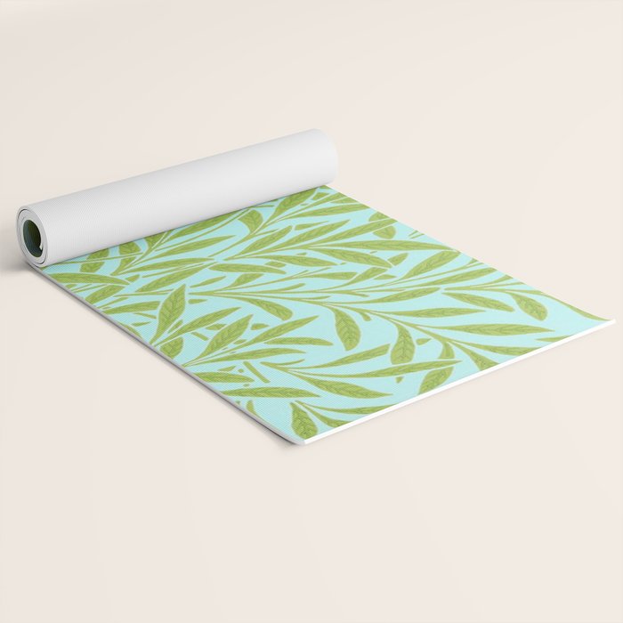 William Morris Willow Sky Leaf Yoga Mat Gallery Image 2