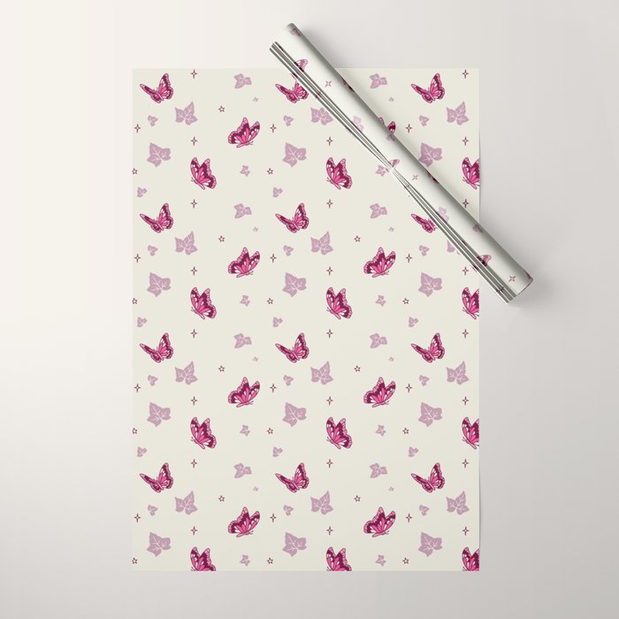 Red Ivy Wrapping Paper Gallery Image 1