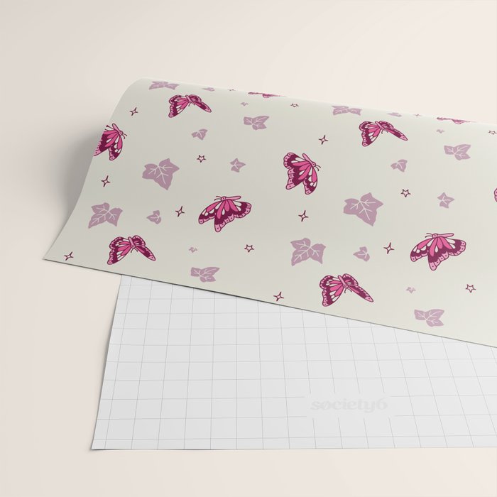 Red Ivy Wrapping Paper Gallery Image 2