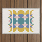 Moon Phases Abstract I Outdoor Rug Gallery Image 1