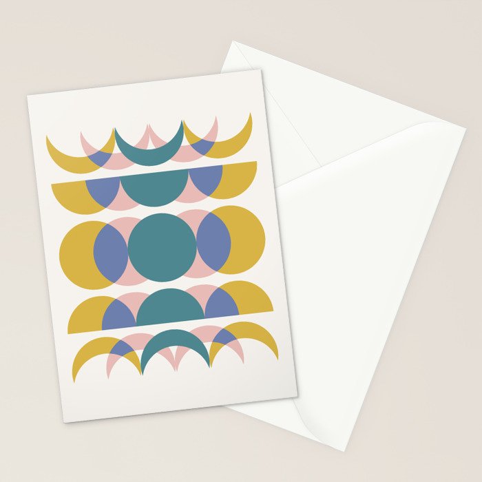 Moon Phases Abstract I Stationery Card Gallery Image 2