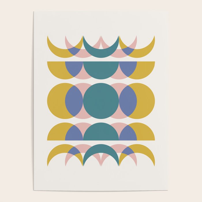 Moon Phases Abstract I Poster Gallery Image 4