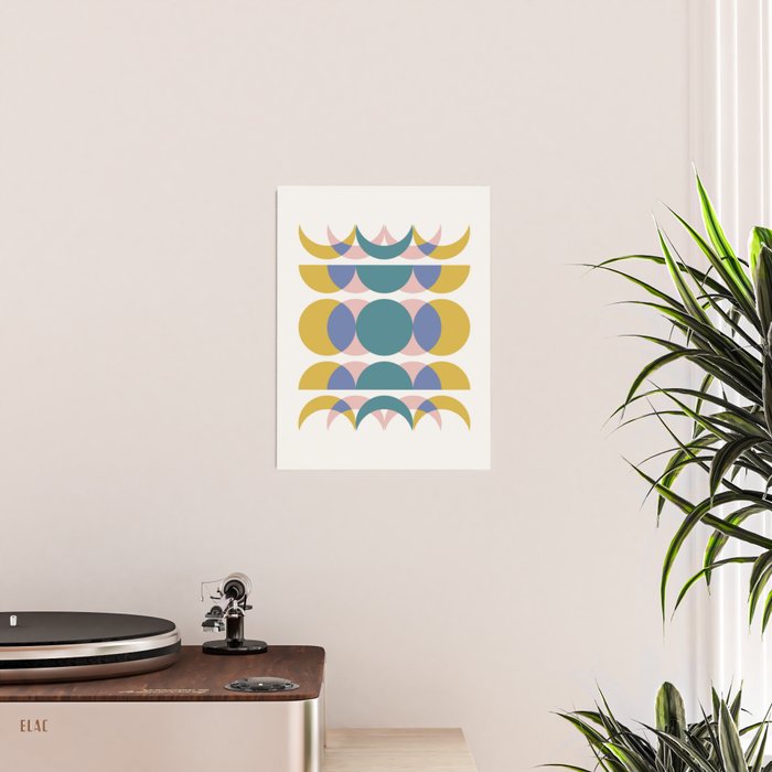 Moon Phases Abstract I Poster Gallery Image 2