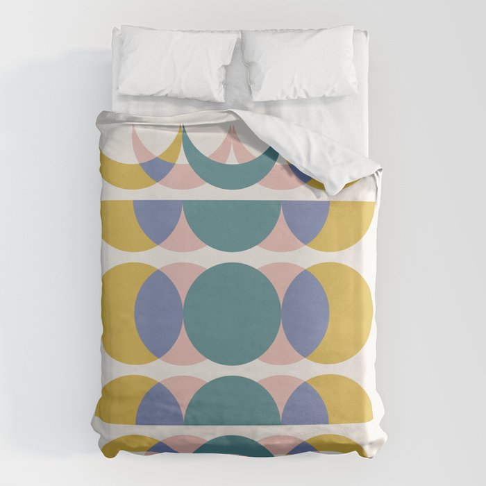 Moon Phases Abstract I Duvet Cover Gallery Image 1