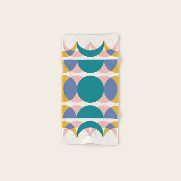 Moon Phases Abstract I Bath Towel Gallery Image 1