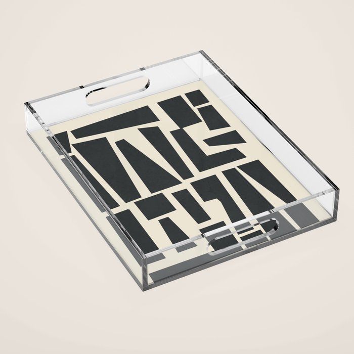 Geometrical Play 1 Acrylic Tray Gallery Image 1