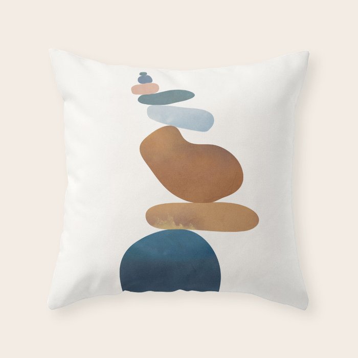 Balancing Stones 30 Throw Pillow Gallery Image 1