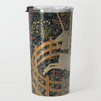 Unicorn In Captivity 'The Lady and the Unicorn' Medieval Tapestry Travel Mug Gallery Image 3