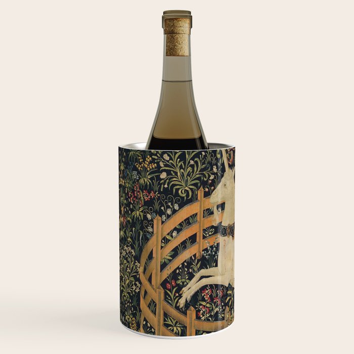 Unicorn In Captivity 'The Lady and the Unicorn' Medieval Tapestry Wine Chiller Gallery Image 2