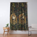 Unicorn In Captivity 'The Lady and the Unicorn' Medieval Tapestry Window Curtain Gallery Image 5