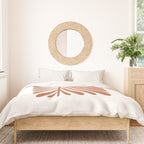 Terracotta abstract leaf Duvet Cover Gallery Image 3