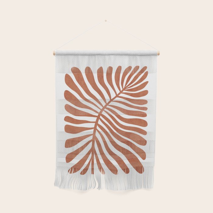 Terracotta abstract leaf Wall Hanging Gallery Image 1