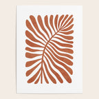 Terracotta abstract leaf Poster Gallery Image 4