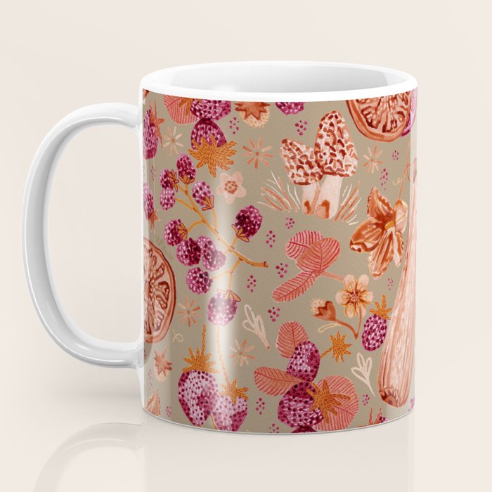 Garden Vegetables and Fresh Fruit in Mocha Mousse Coffee Mug Gallery Image 3