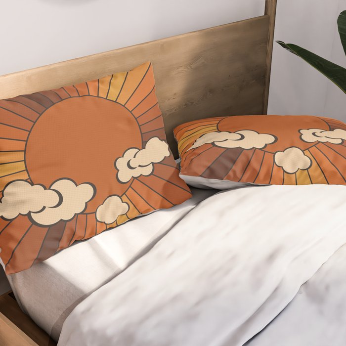 Retro Sunshine Pillow Sham Gallery Image 2