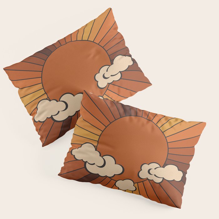 Retro Sunshine Pillow Sham Gallery Image 1