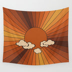 Retro Sunshine Wall Tapestry Gallery Image 4