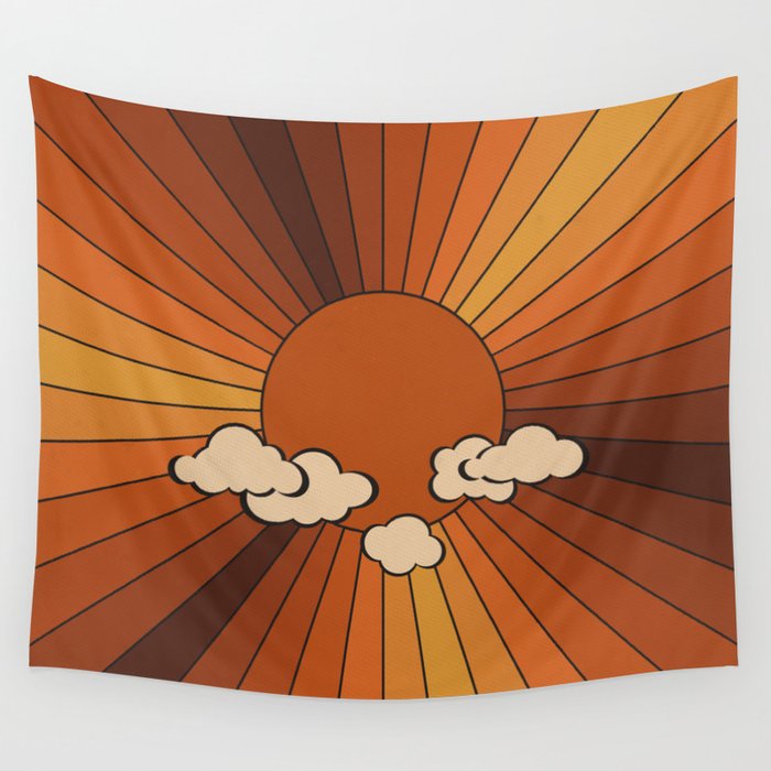 Retro Sunshine Wall Tapestry Gallery Image 4