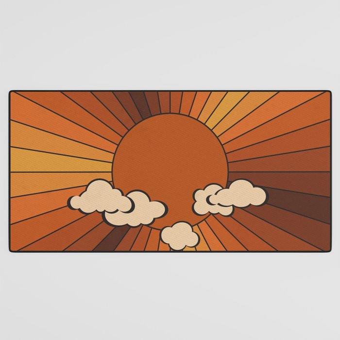 Retro Sunshine Desk Mat Gallery Image 3