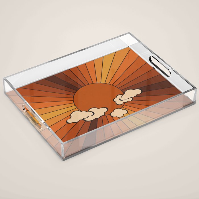 Retro Sunshine Acrylic Tray Gallery Image 1