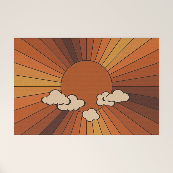 Retro Sunshine Welcome Mat Gallery Image 1