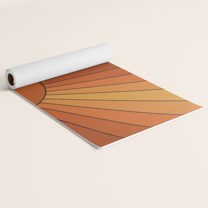 Retro Sunshine Yoga Mat Gallery Image 2