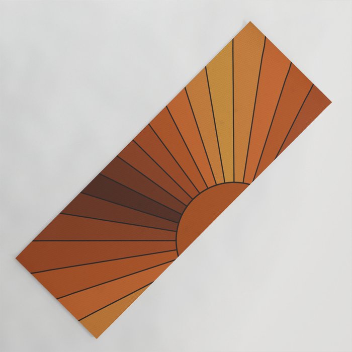 Retro Sunshine Yoga Mat Gallery Image 1