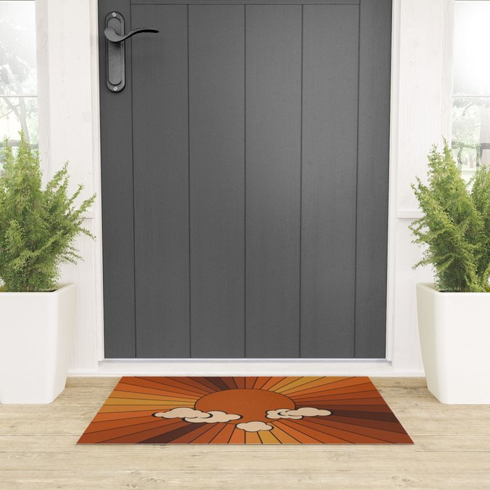 Retro Sunshine Welcome Mat Gallery Image 3