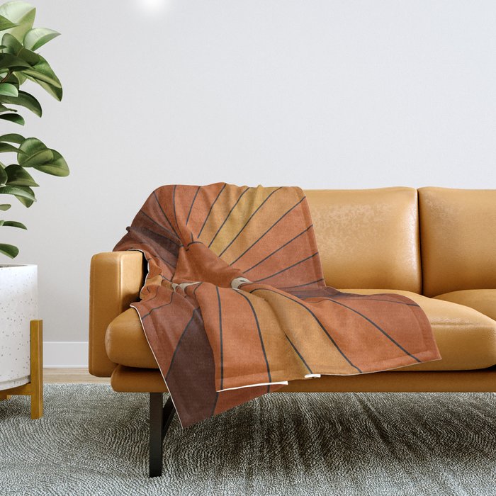 Retro Sunshine Throw Blanket Gallery Image 1