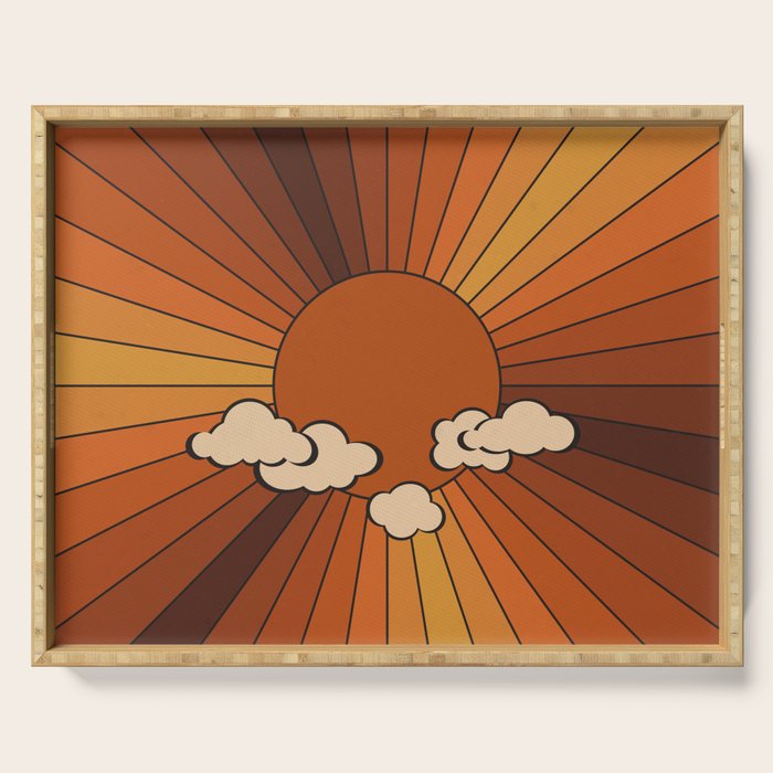 Retro Sunshine Serving Tray Gallery Image 1