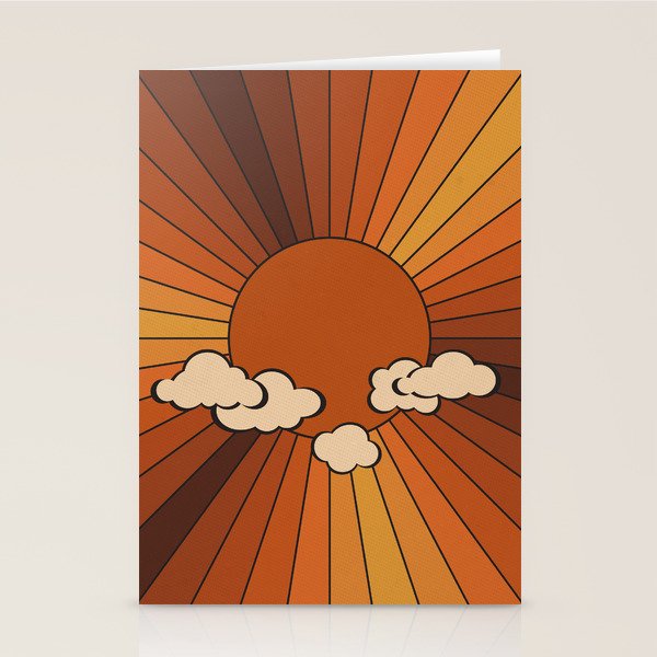 Retro Sunshine Stationery Card Gallery Image 2