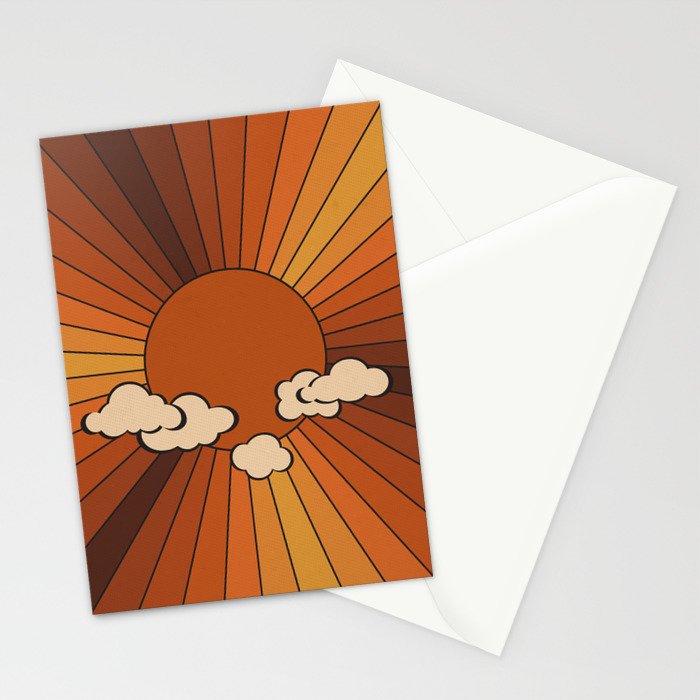 Retro Sunshine Stationery Card Gallery Image 2