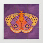 IO Moth Wood Wall Art Gallery Image 1
