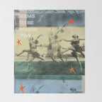 run and dance and sing Throw Blanket Gallery Image 2